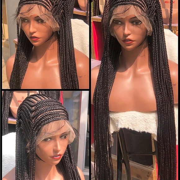 Elegant Blonde Braided Wigs - Picture 6 of 8